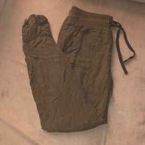 Olive joggers